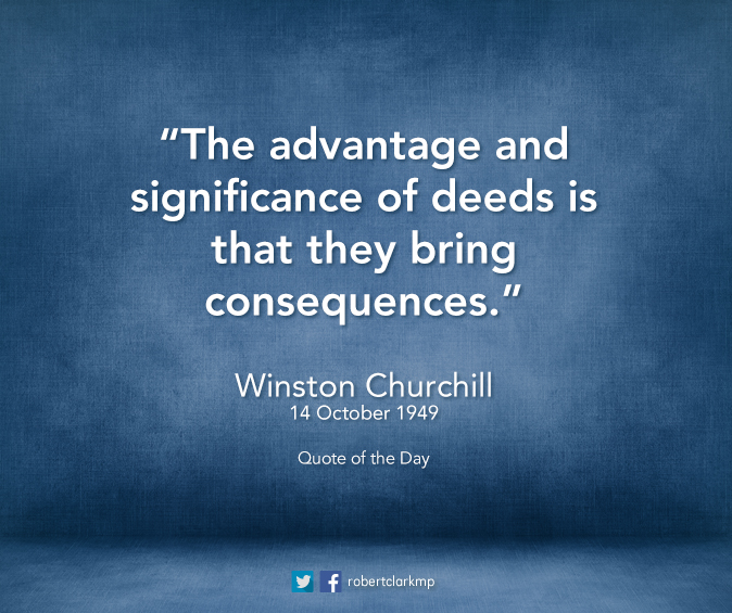 Winston Churchill deeds and consequences