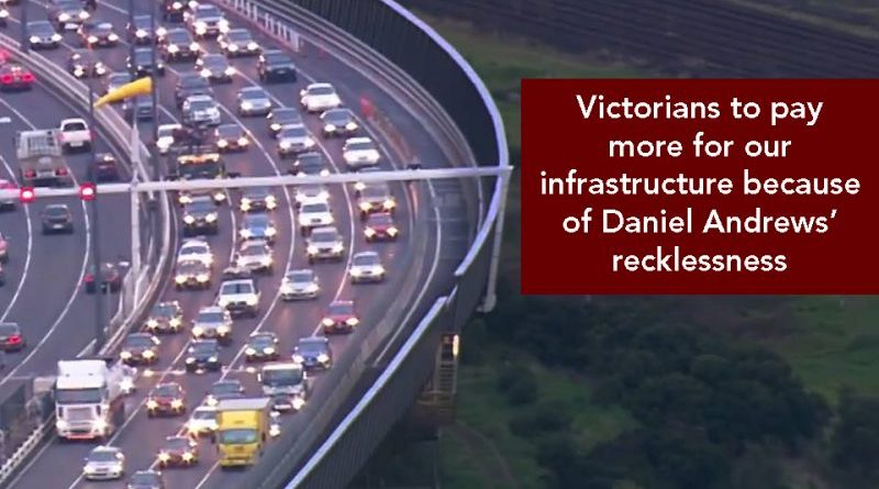 Victorians to pay more for infrastructure
