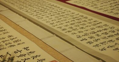 Calligraphy - Madam Zhi-Cheng Zhong and students