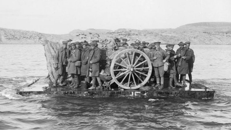 Gallipoli evacuation raft