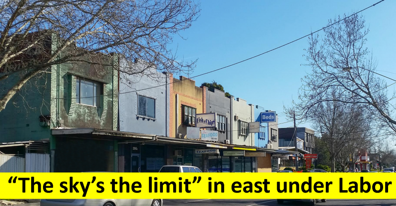 The sky's the limit in east under Labor