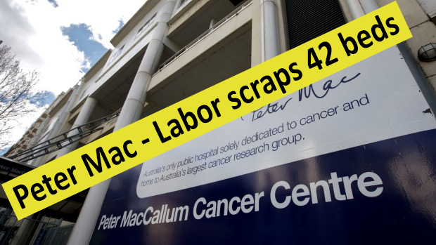 Peter Mac - Labor scraps 42 beds